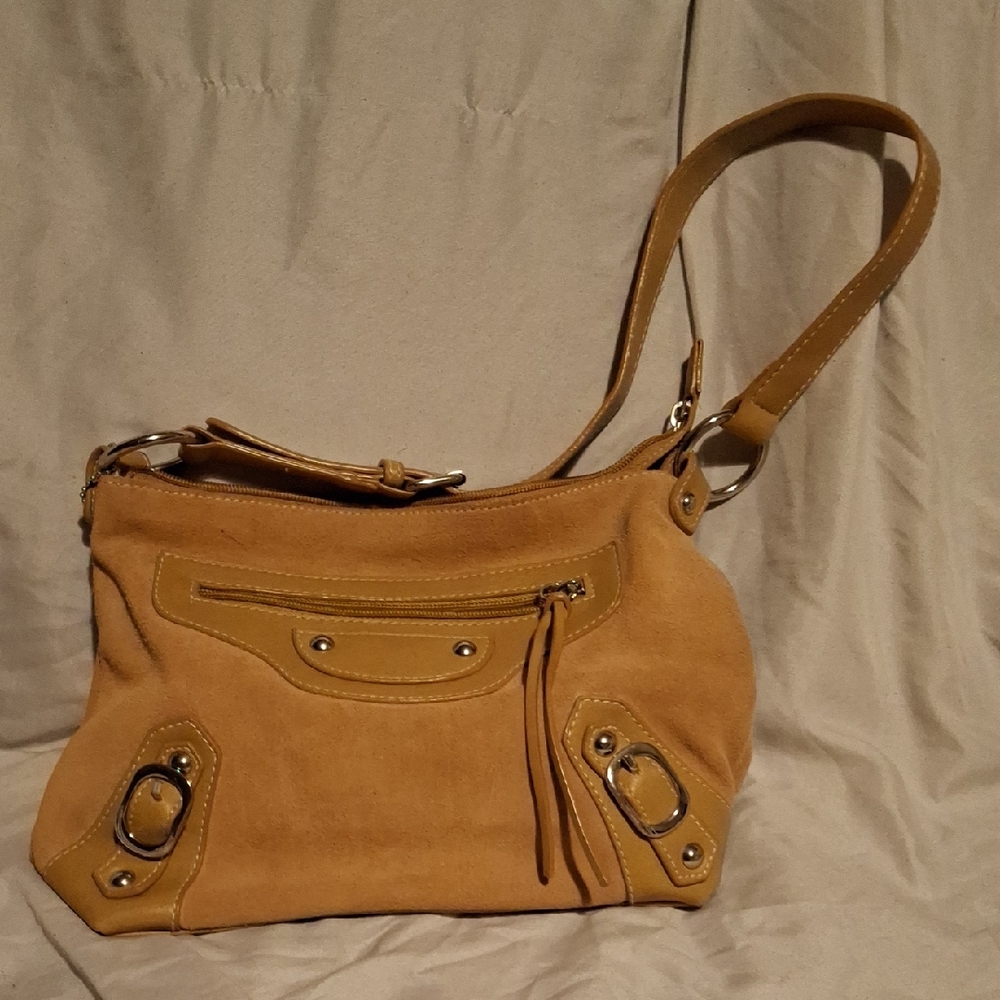 a.n.a Tan Shoulder Bag with Silver Accents